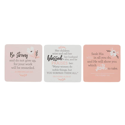Christian Art Gifts Scripture Prayer Cards In Tin | Love Notes For Mom – 50 Double Sided Cards | Bible Verse Encouraging Gift for Moms