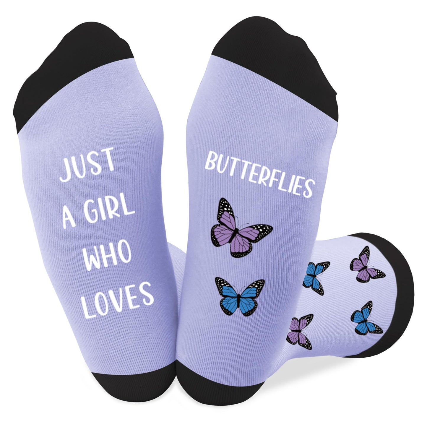 Butterfly Gifts for Women and Girls Cute Funny Butterflies Lovers Themed Accessories Socks Presents Christmas Stocking Stuffers Mothers Day Birthday Galentines Graduation Butterfly Gifts