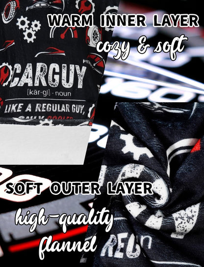 Huglanket Car Guy Gifts for Car Lovers, Wearable Blanket Hoodies for Adults for Birthday, Christmas, Oversized Flannel Hooded Blankets, One Size Fits All
