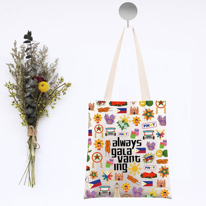 G2TUP Filipino Tote Bag Philippines Travel Bag Philippines Souvenir Gifts Filipinos Shoulder Bag Always Galavanting Gift