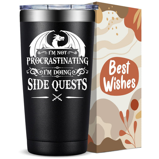 Fufandi Dnd Gifts for Men, Dungeon Master Mug - Dungeons and Dragons Gifts, Gamer Gift, Gaming Mug - D&D Lovers Gamer Gift - Dnd Tumbler Cup 20oz