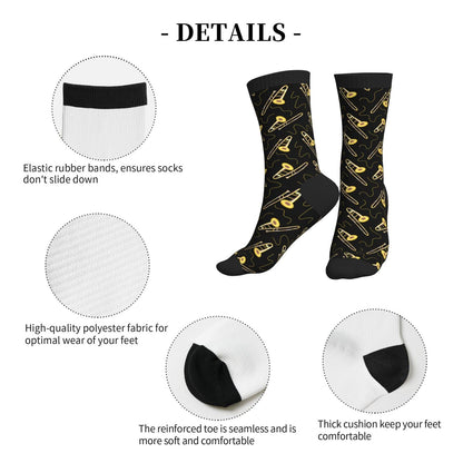 Science Socks Novelty Crew Socks Funny Crazy Science Gifts For Men & Women