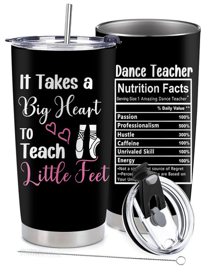 Dance Teacher Gifts, Teacher Appreciation Week Gifts, 20 oz Stainless Steel Vacuum Insulated Tumbler