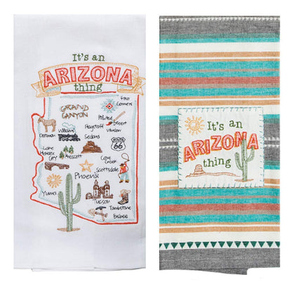 2 Piece Kay Dee Designs Home State of Arizona Embroidered Kitchen Towel Bundle