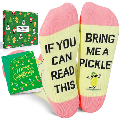 Zmart Food Socks for Women - Hot Dog Popcorn Ice Cream Gifts, Pickle Donut Pizza Socks