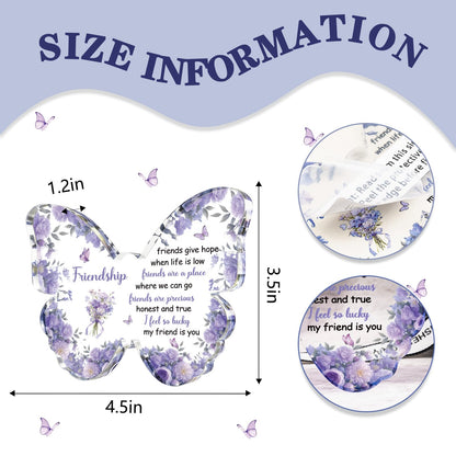 Friendship Gifts for Women Best Friend Birthday Gifts for Women Friendship Special Bestfriend Gift Ideas for Friend Female Besties Unique Butterfly Gift for Friends Female