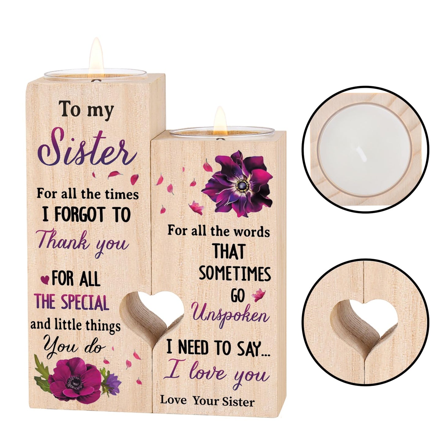Sisters Gifts from Sister, Unique Birthday Gifts for Sisters, Best Sister Gift Ideas for Christmas Thanksgiving, Personalized Thank You Gifts