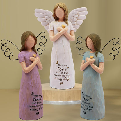 BORLESTA Sympathy Gifts for Loss of Loved One - Memorial Gifts, Sympathy Gift, Miscarriage Gifts for Mothers, Memorial Gifts for Loss of Dad, Mom, Bereavement Gifts - Angels Figurines
