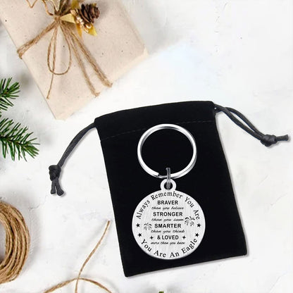 SOUSYOKYO American Eagle Gifts, Eagel Keychain, Eagles Gifts for Men Women Teenage Boys Girl, Eagles Scout Stuff Keepsake Decorations