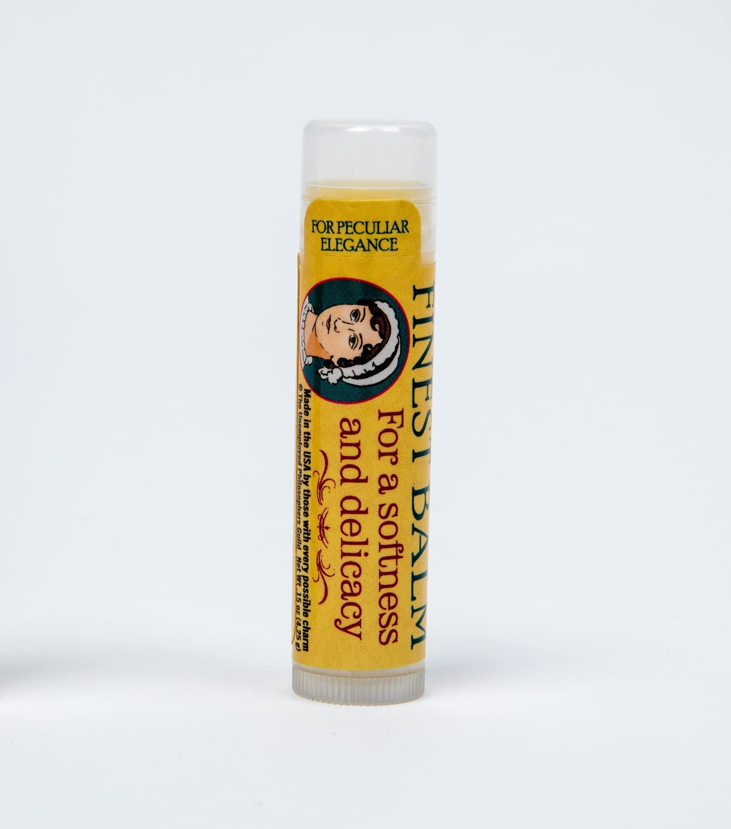 The Unemployed Philosophers Guild Jane Austen's Finest Balm - Peppermint Lip Balm, Cruelty-Free, Made in the USA from Natural and Imported Ingredients