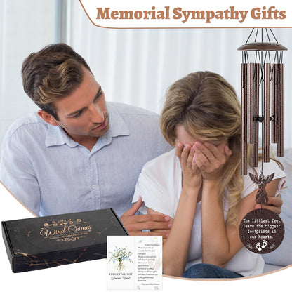 Miscarriage Gifts for Mothers - 36'' Miscarriage Memorial Wind Chimes for Women, Infant Baby Loss Keepsake Sympathy Memorial Bereavement Condolence Remembrance Gift, in Memory of Angel Baby