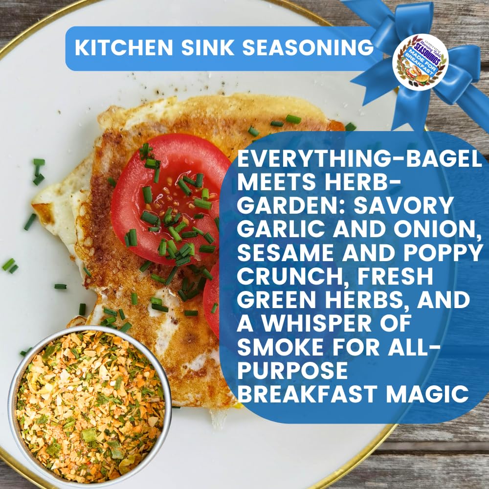 Made for Breakfast: The Morning Table Seasonings | Gift Packaged Set of 3 Spice Blends | All Natural, Non GMO | Gourmet Infused Spice & Herb Blends | Small Batch, Hand Made | Made in USA | No Artificial Ingredients, Authentic Breakfast Flavors | GLP-1...