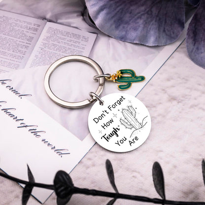 Cactus Gifts Plant Keychain Inspirational Gifts for Women Plant Lovers Friends Motivational Gift for Women Unique Arizona Souvenirs Birthday Gift for Woman