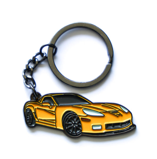 C6 Corvette Keychain - Vette Gifts for Men