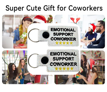 Coworker Gifts: Emotional Support Keychain for Work Bestie & Christmas