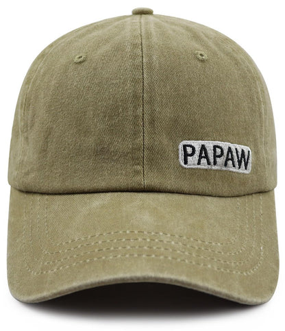 Papaw Hat for Grandpa Dad Men, Funny Adjustable Cotton Embroiderd Best Grandfather Baseball Cap
