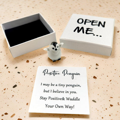 I Love You Penguin Pocket Hug – Cute Matchbox Gift with Tiny Penguin & I Love You Card for Boyfriend, Girlfriend or Valentine’s Day, Her or Him