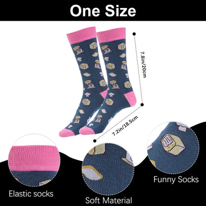 Gifts for Bakers Women, Bread Baker Gifts Socks, Unique Baking Themed Gift for Bread Bakers Baking Lovers Friend Mom Daughter, Funny Best Birthday Christmas Stuffers Socks Baker Gift Ideas