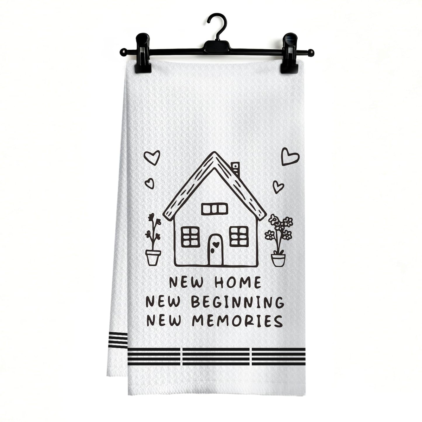 Housewarming Gifts 2026 Kitchen Dish Towels, New Home Gift Ideas, House Warming Gifts for Homeowner Hostess, New Home Decor with Housewarming Saying for Kitchen Bathroom Decor, 16x24 Inch