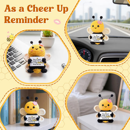 Inspirational Gifts for Women, Encouragement Gifts for Women, Thinking of You, Feel Better, Get Well Soon, Thank You, Positive Gift for Friend Coworker, Cute Positive Bee Decor with Affirmation