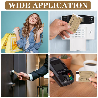 800 Pcs Gift Card Envelopes Sleeves Credit Card Holders Brown Kraft Mini Business Hotel Key Envelopes Sleeves for Invitations Cash Money Bulk, 2.4 x 3.5 Inches (Black)