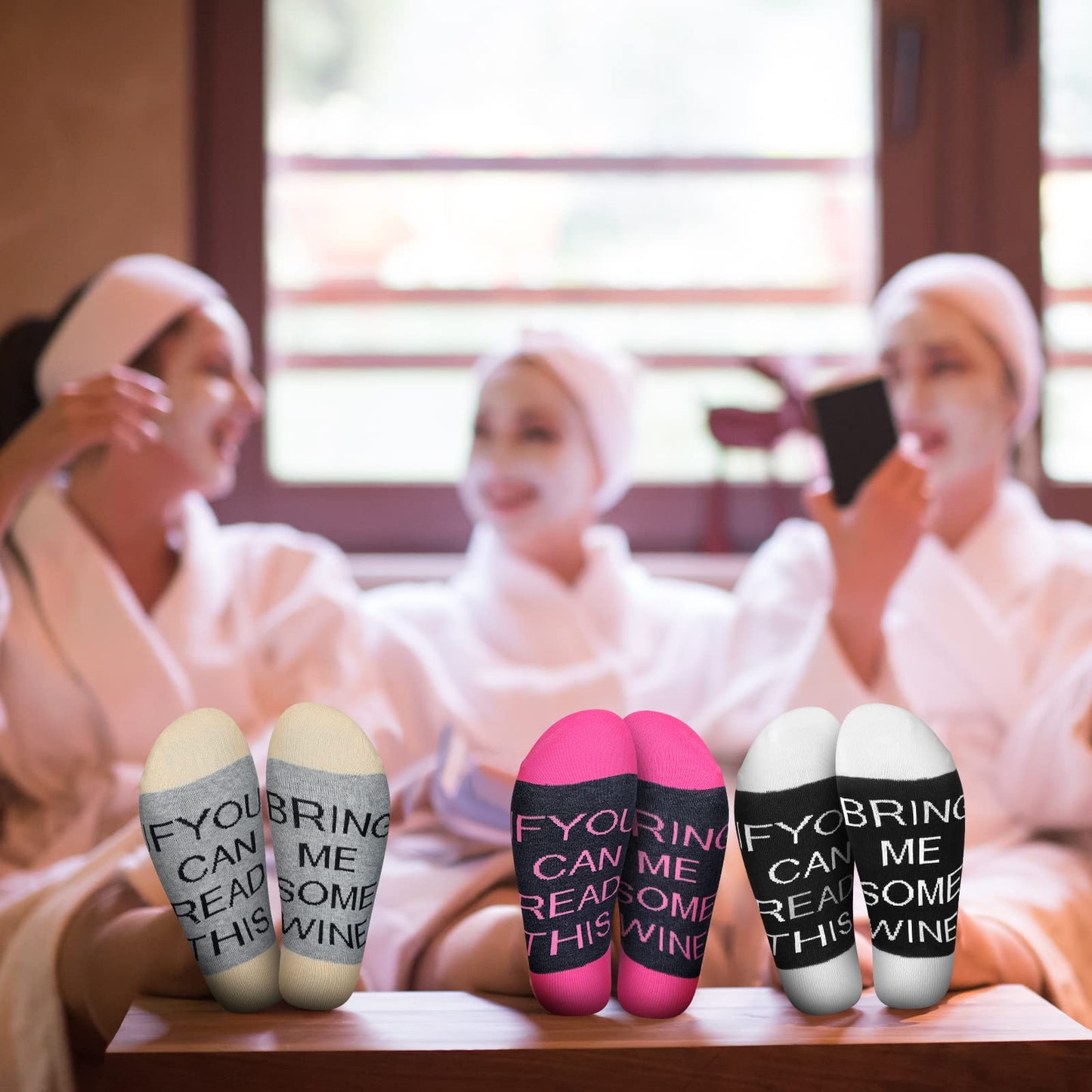 Tisancy 32 Pcs 2026 Girls Trip Gifts Favors Set Include Girls Trip Eye Mask Can Sleeves Socks Travel Makeup Bags for Women Girl Weekend Bachelorette Travel Vacation Party Favors