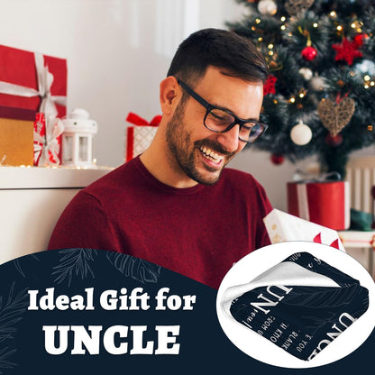 Uncle Gifts - Best Uncle Blanket for Fathers Day, Birthday, Christmas & Thanksgiving - 50" x 60"