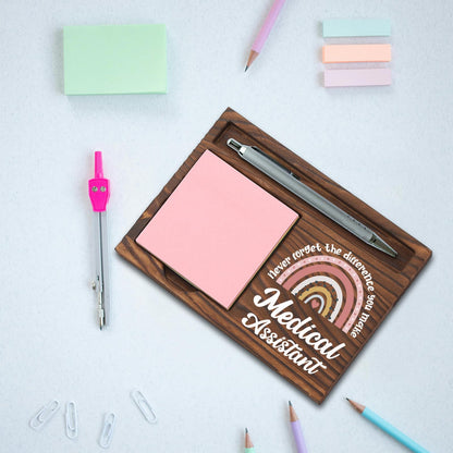 Medical Assistant Gifts, Thank You Appreciation Gifts for Medical Assistant Week Graduation Birthday Christmas Office Desk Self-Stick Note Pad Holders SBB31