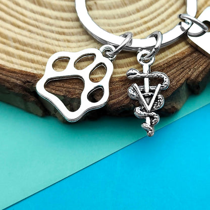 Veterinarian Appreciation Gifts Vet Tech Keychain Thank You Jewelry Veterinary Student Graduation Gift Animal Lovers Jewelry Veterinary Nurse Assistant Keychain Coworker Gifts Thanksgiving Day Gift