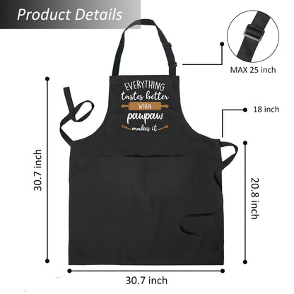 Grandpa Apron, Grandpa Gifts, Grandpa Gifts from Grandkids, Cooking Aprons for Men