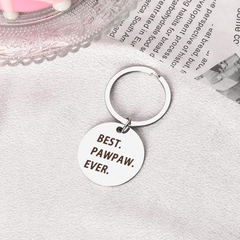 Best Pawpaw Ever Keychain Gifts for Dad Grandpa Fathers Father's Day Gift for Father Grandfather Birthday Gifts for Pawpaw Retirement Gifts for Papa Appreciation Gift for Pawpaw Gifts for Men