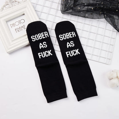Sobriety Gift Recovery Socks Sober As Fuck Encouragement Gift,Vintage Sober As Fuck Clean Serene Steps To Recovery Socks