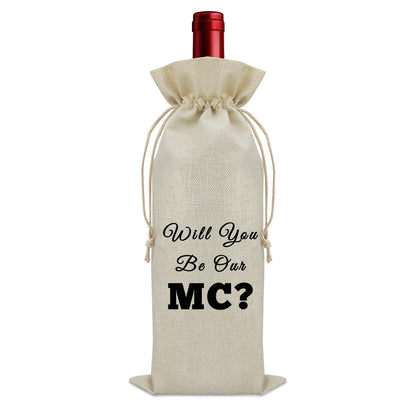 Wedding Officiant Proposal Gift Wine Bag Thank You Gifts for Wedding Officiant Wedding Coordinator Gifts for Wedding Day Wine Accessories Gifts for Wine Lovers Wedding Mc Gift Shower Host Gift