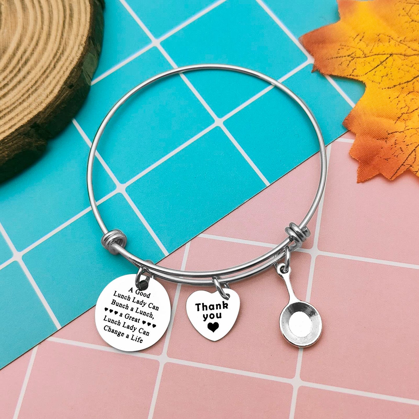 For Lunch Lady Gift Lunch Lady Bracelet Gifts for School Lunch workers Gift for Lunch Lady Cooker Cafeteria Crew Gift Bracelet for Cafeteria Worker Appreciation Gift Thank You Gift for Lunch Lady