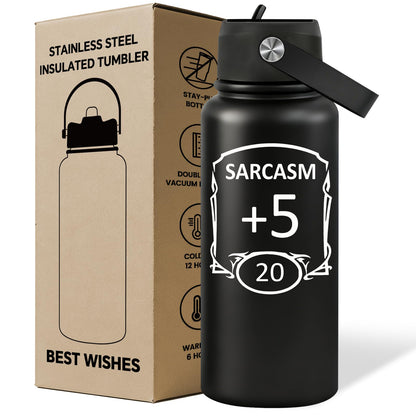 Grifarny Dungeons Dragons Gifts for Men, Women - DND, D&D, DM Lovers Gifts - Dungeon Master Gift - Sarcasm Water Bottle 32 oz