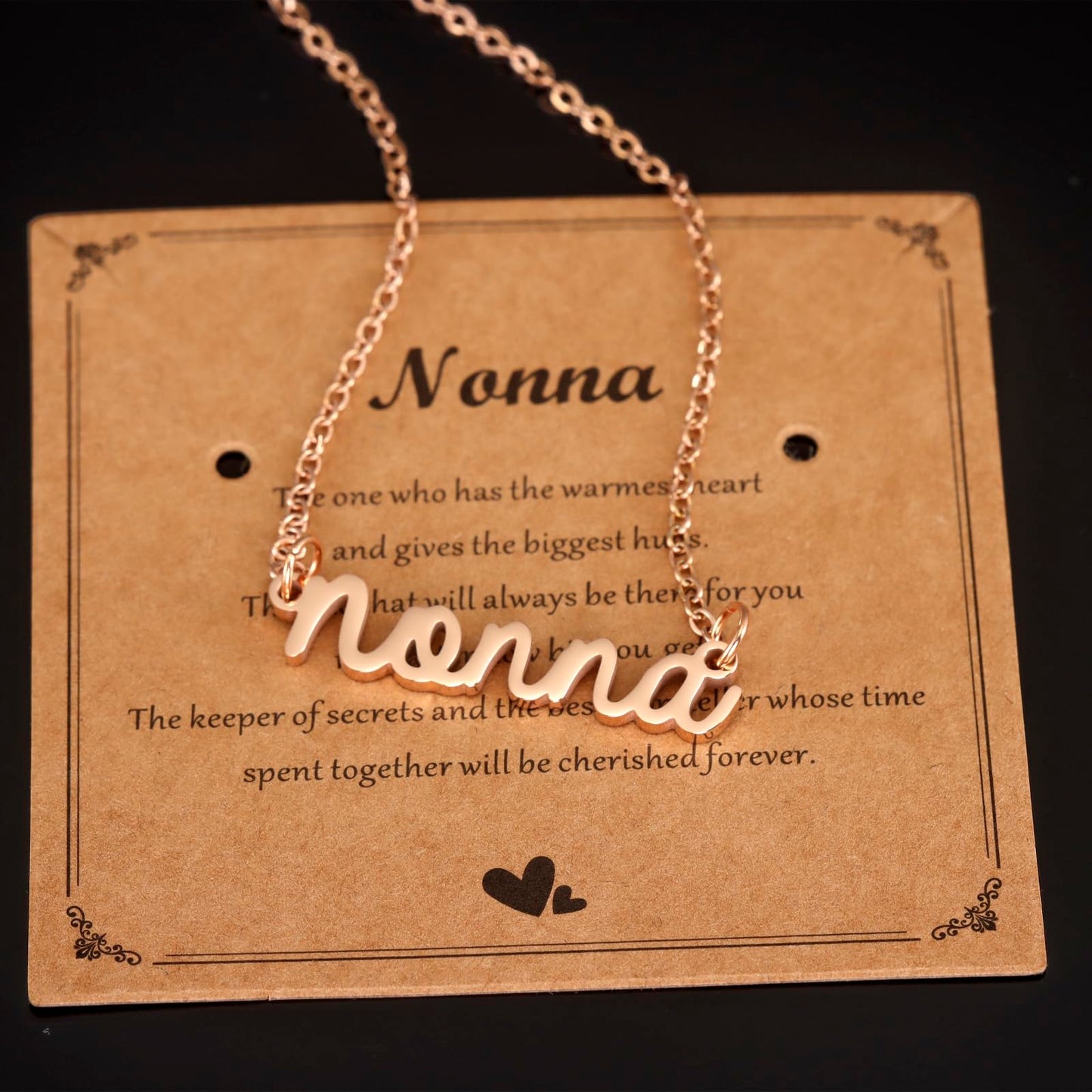 Gift for Nonna Necklace Women from Grandkids Best Birthday Jewelry Nonna Necklace
