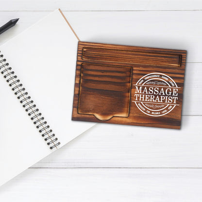 Thank You Gifts for Massage Therapist Women, Spa Staff Gifts Idea, National Massage Therapy Week Healthcare Therapist Gift, Self-Stick Note Pad Holder for Desk Organization VN429