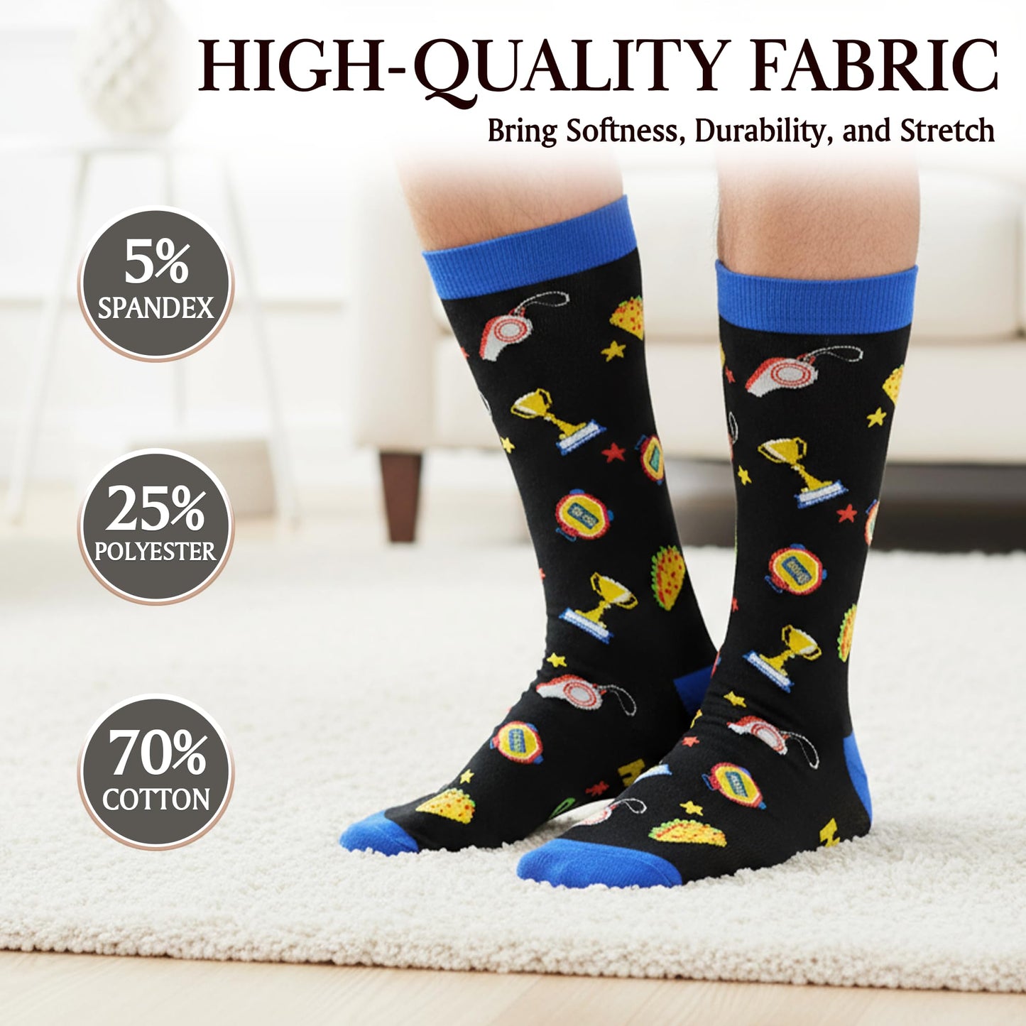 ZAGKOO Appreciation, Thank You Gifts for Teachers, Nurses, Bosses, Coaches - Funny Socks for Men, Women - Christmas Gift Idea