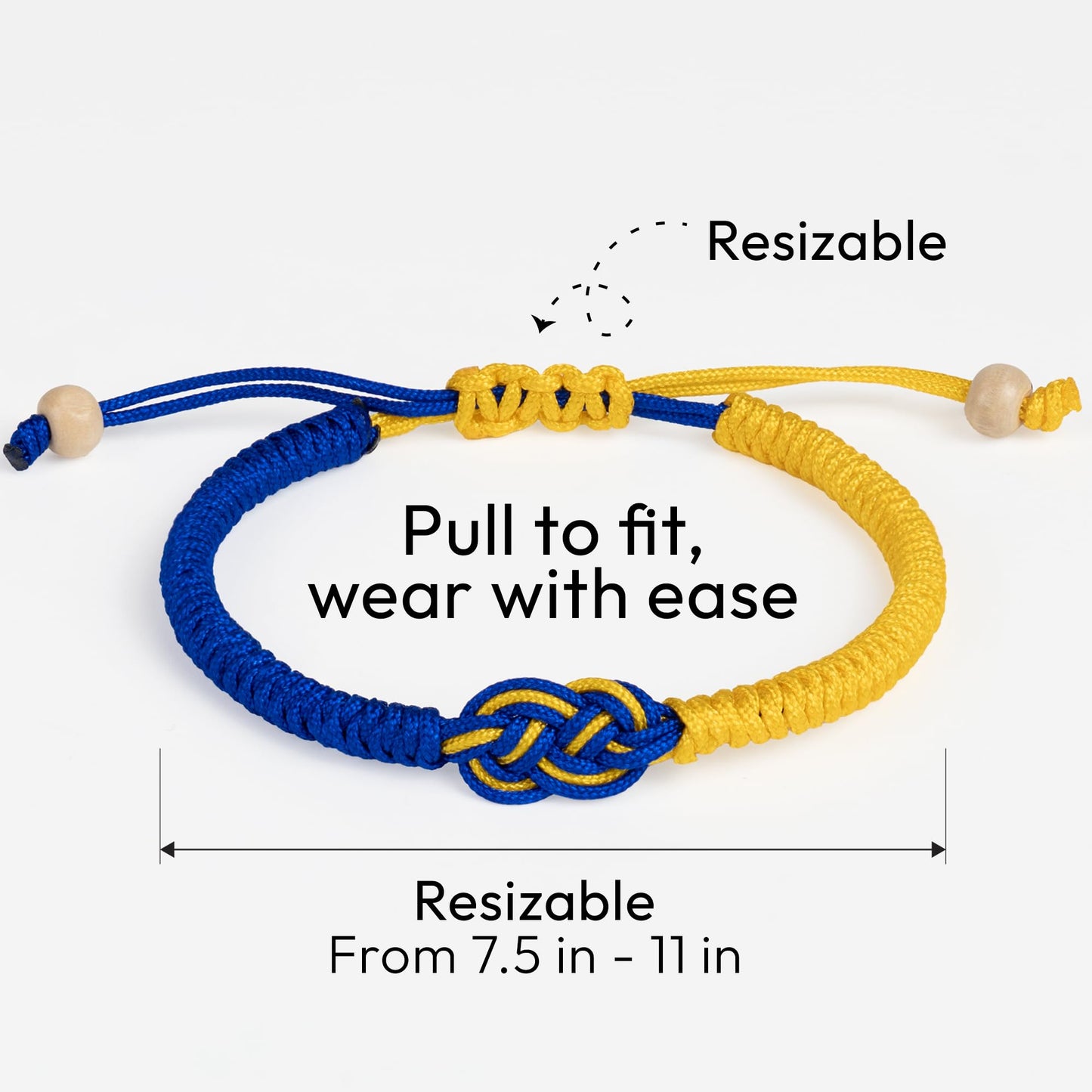 Ukraine Bracelet For Women, Men, Support Ukraine Jewelry, Infinity String Stand With Ukrainian Gifts, Blue And Yellow Flag Accessories, Proud Patriotic Product, Hope & Protection Blessing Merchandise