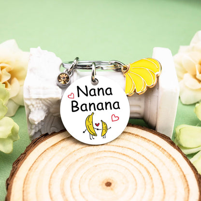 igvean Nana Gifts Banana Keychain Nana Birthday Gifts Great Grandma Gift Ideas Funny Grandmother Present from Grandkids Christmas Mothers Day Gift for Grandma