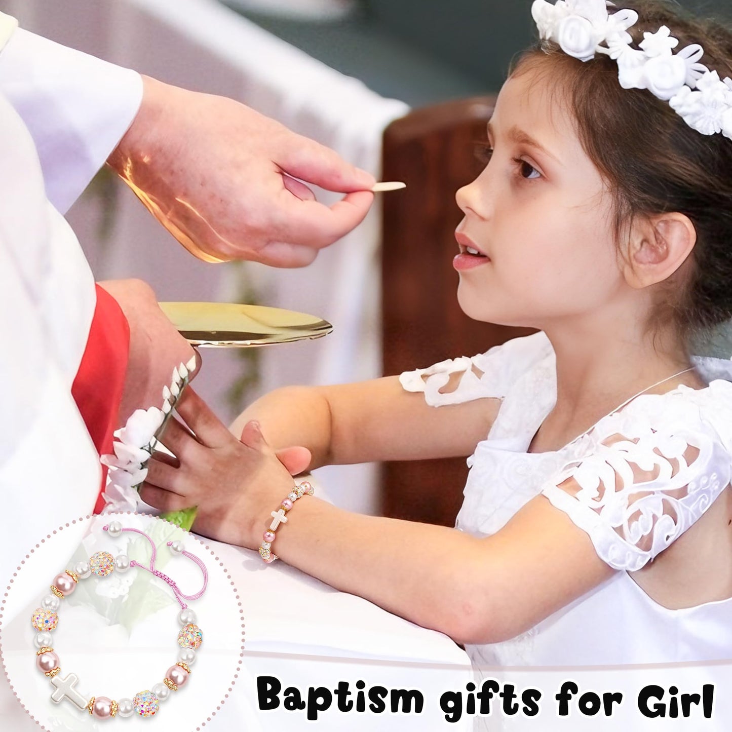 Sereney Preschool Kindergarten Graduation Gift for Girls, Birthday Gifts for Mom Grandma Daughter 1st New Mom Sister Step Mother, Pearl Bracelet as Beaded Bracelets for Wife Girlfriend Best Friends