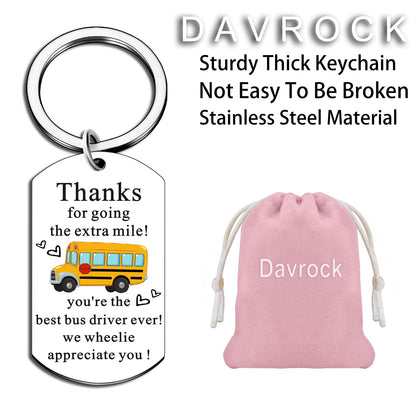 School Bus Driver Gifts Bus Driver Appreciation Gifts Valentine Gift Thank You Keychain Birthday Thanksgiving Day Christmas Stocking Stuffers Birthday Gift Retirement Custodian Appreciation Gift