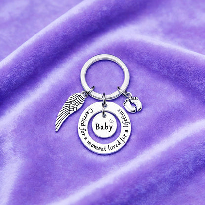 Angel Baby Memorial Gift Miscarriage Gifts For Mothers Infant Loss Memorial Gifts For Miscarriage Moms Bereavement Gifts For Loss Of Child Grieving Mother Gifts Memorial Keychains For Women