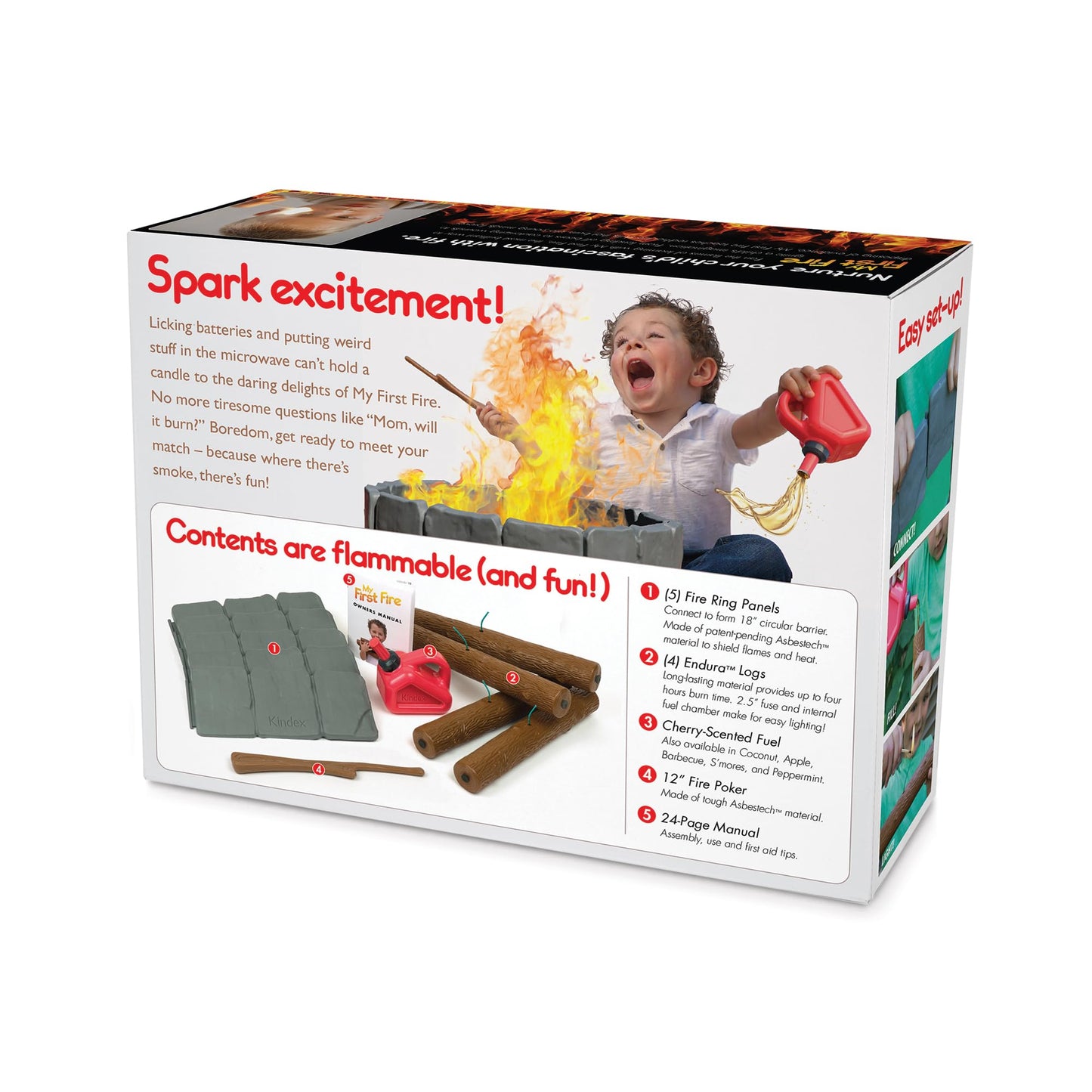 Prank-O My First Fire Prank Gift Box – Funny Empty Gag Gift Packaging for White Elephant, Christmas & Office Parties, Hilarious Joke Gift Box to Hide Real Presents for Friends & Family