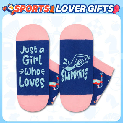 Zmart Funny Socks - Cheerleader Tennis Swimming Hiking Running Gifts for Girls