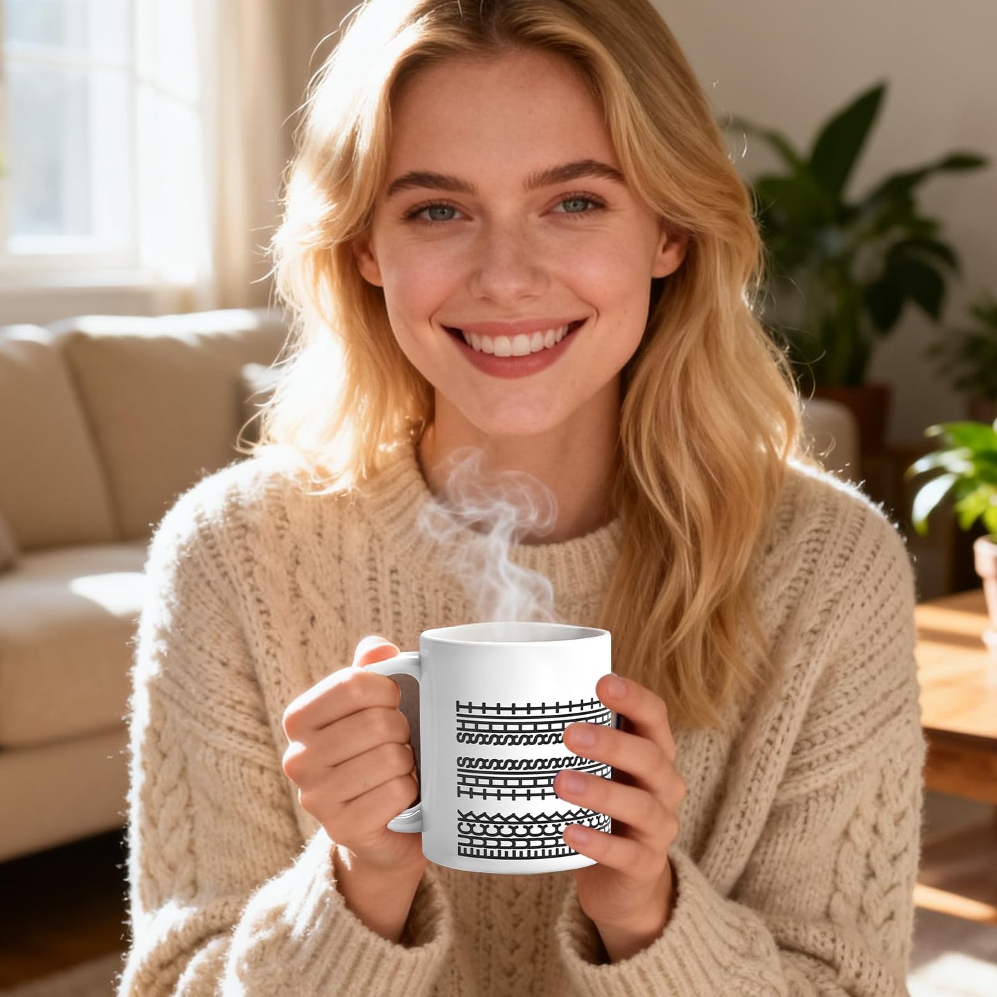 TEAWOO Funny Birthday Gift Hidden Message Ceramic Coffee Mug 11oz, White Elephant Gifts for Adults, Gag Gifts for Coworkers, Christmas Gift for Women Men Coffee Lovers