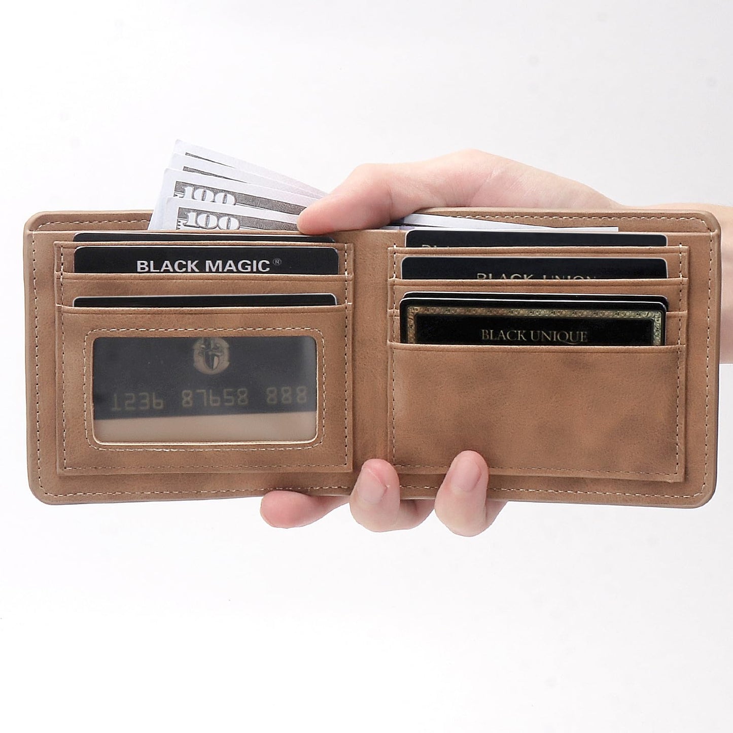 THTCSQ Pastor Gifts,Leather Wallet for Men,Engraved Personalized Leather Wallet,Appreciation Gifts Unique Gifts for Men, Birthday Gifts (Pastor)