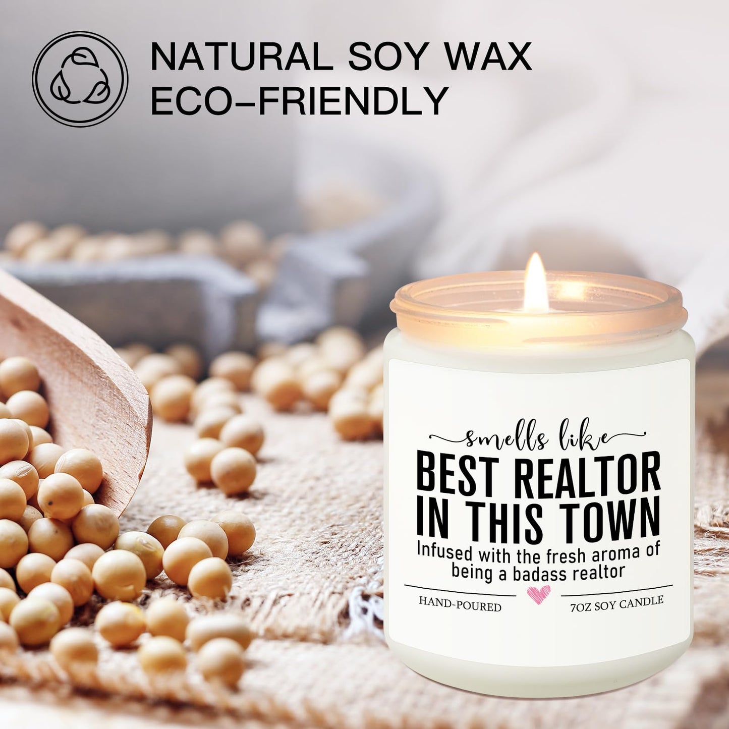Funny Realtor Candle, Realtor Gifts for Women Men, Real Estate Agent Supplies, Closing Gift for Sellers, Funny Celebrate Reward Thank You Presents for Realtors, Salesperson, Broker, Realtor Supplies