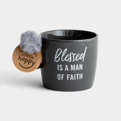 DaySpring - Man of Faith - Inspirational Ceramic Mug, 16oz, Gray