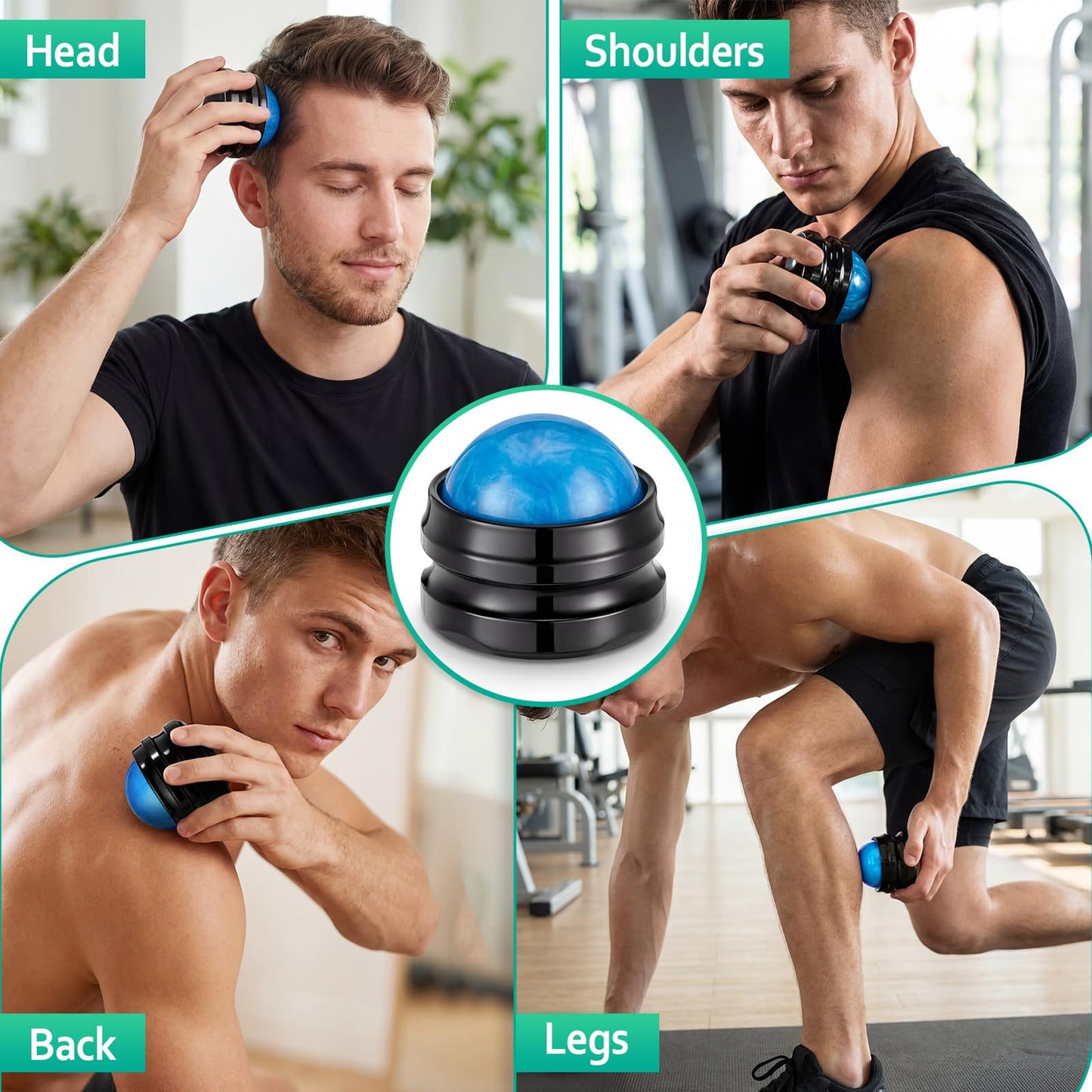 6 Pcs Employee Appreciation Massage Gifts Nurses Teacher Week Gifts Massage Roller Ball Drawstring Cotton Bag Handheld Therapy Relax Tool Sore Muscles Joint Pain Relief Relaxing Full Body